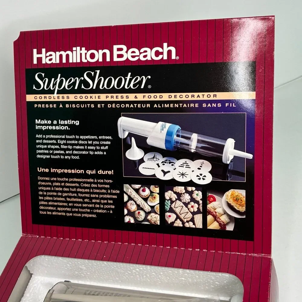 Hamilton Beach The Super Shooter Cordless Cookie Press & Food Decorator 80000